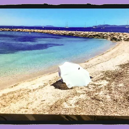아파트 Port D'hyeres Vue Et Iles De Porquerolles Et Port-cros 히에레